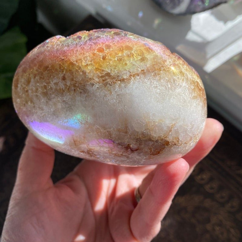 Angel Aura Heart Shaped Crystal