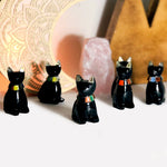 Black Obsidian Cats - Polished Stone Kitty (LBS0-S2-B10)