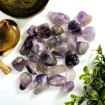 1 lb Amethyst Tumbled Gemstones - Medium (TS-22)