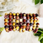 Mookaite Round Bead Bracelets