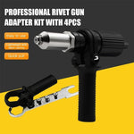 Professional Rivet Gun Adapter Kit with 4Pcs