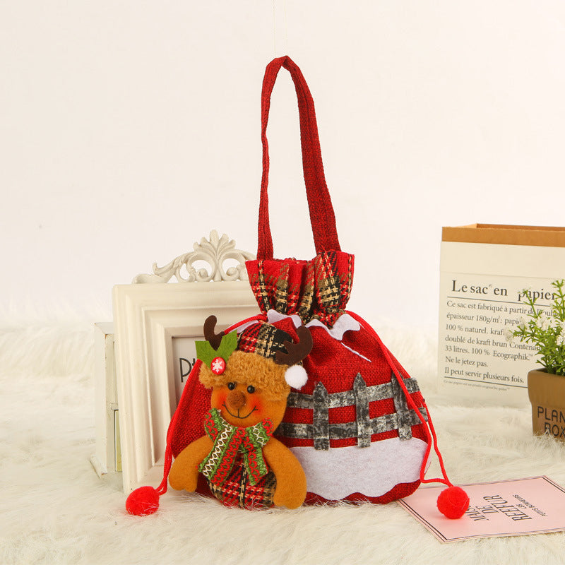 Christmas Gift Snowman Doll Bag