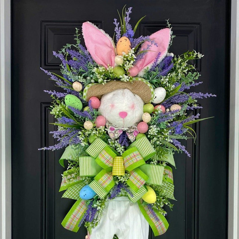 Easter Bunny Colorful Wreath