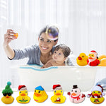 24 Pcs Christmas Rubber Ducks Advent Calendar