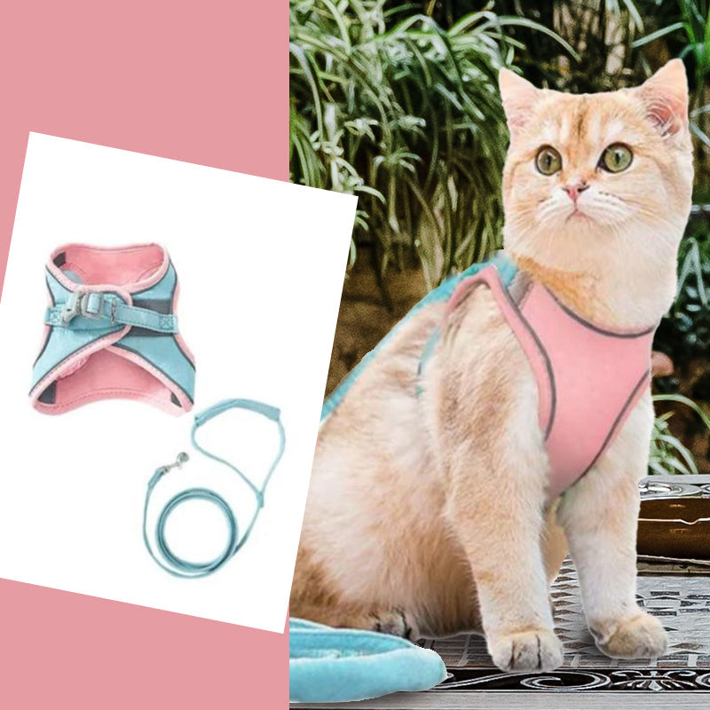 Cat Vest Harness and Leash Set