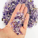 Amethyst Polished Small Chip Stones- Purple Gemstones -1 LB bags