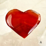 Carnelian Crystal Hearts - You Choose