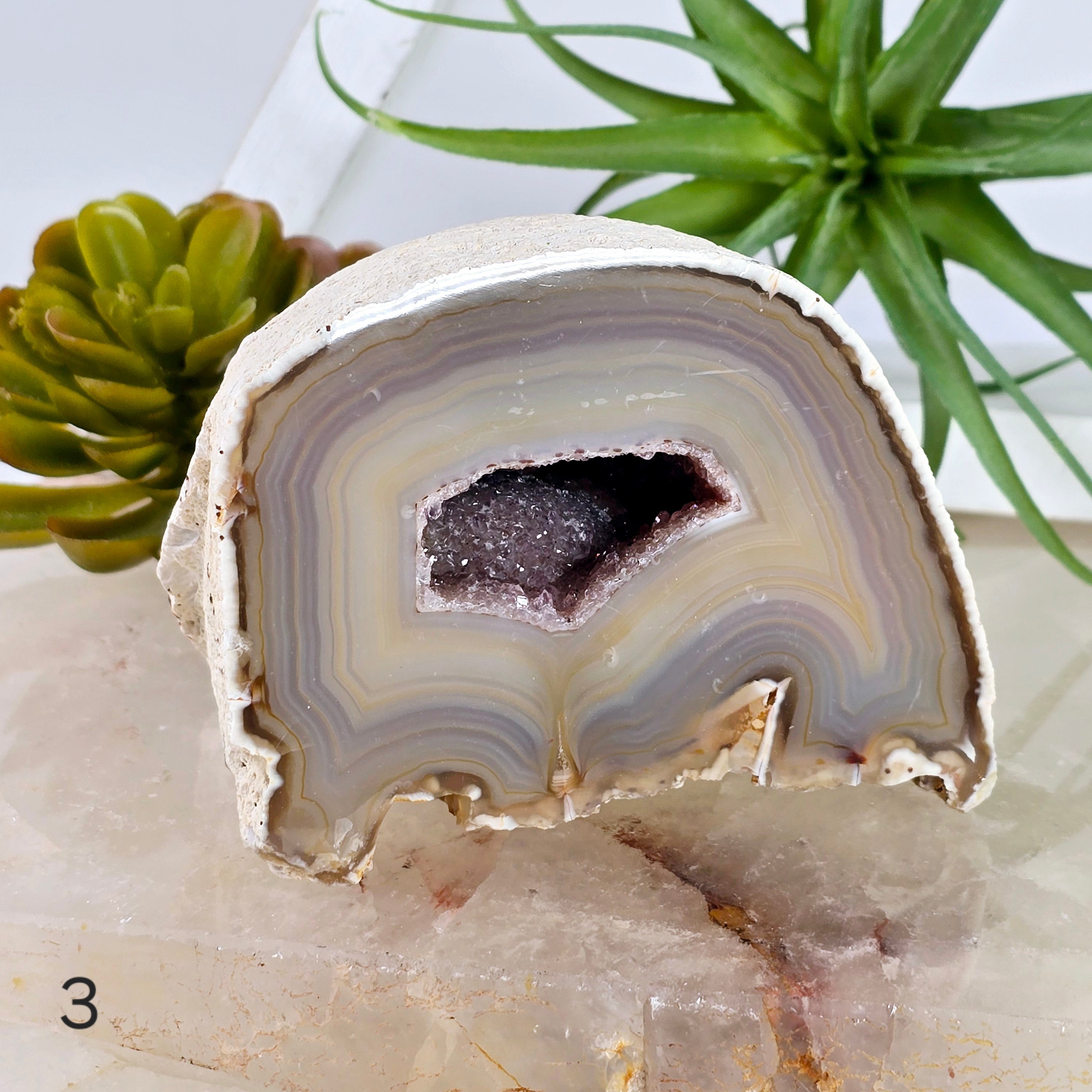 Agate Geode Half - Large Natural Crystal Geode - You Choose #2