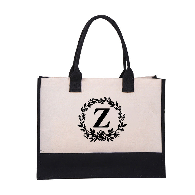 Letter Canvas Bag