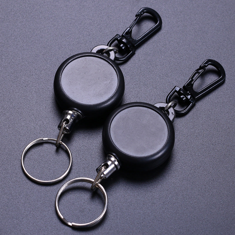 Keychain With Retractable Wire Cord (3 Pcs)