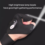 LED Gloves with Waterproof Lights