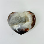 Agate Crystal Heart with Druzy YOU CHOOSE