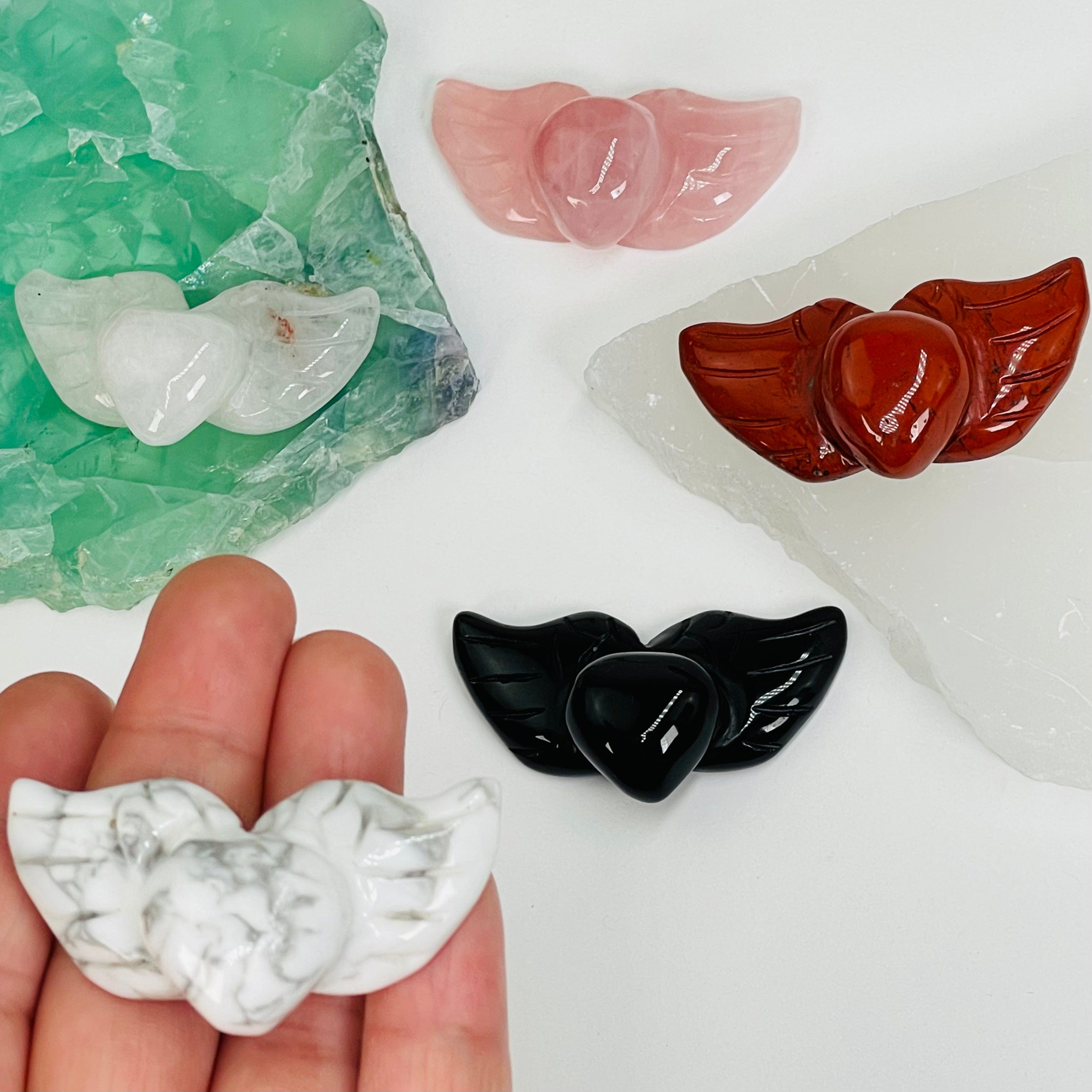 Gemstone Heart Angels