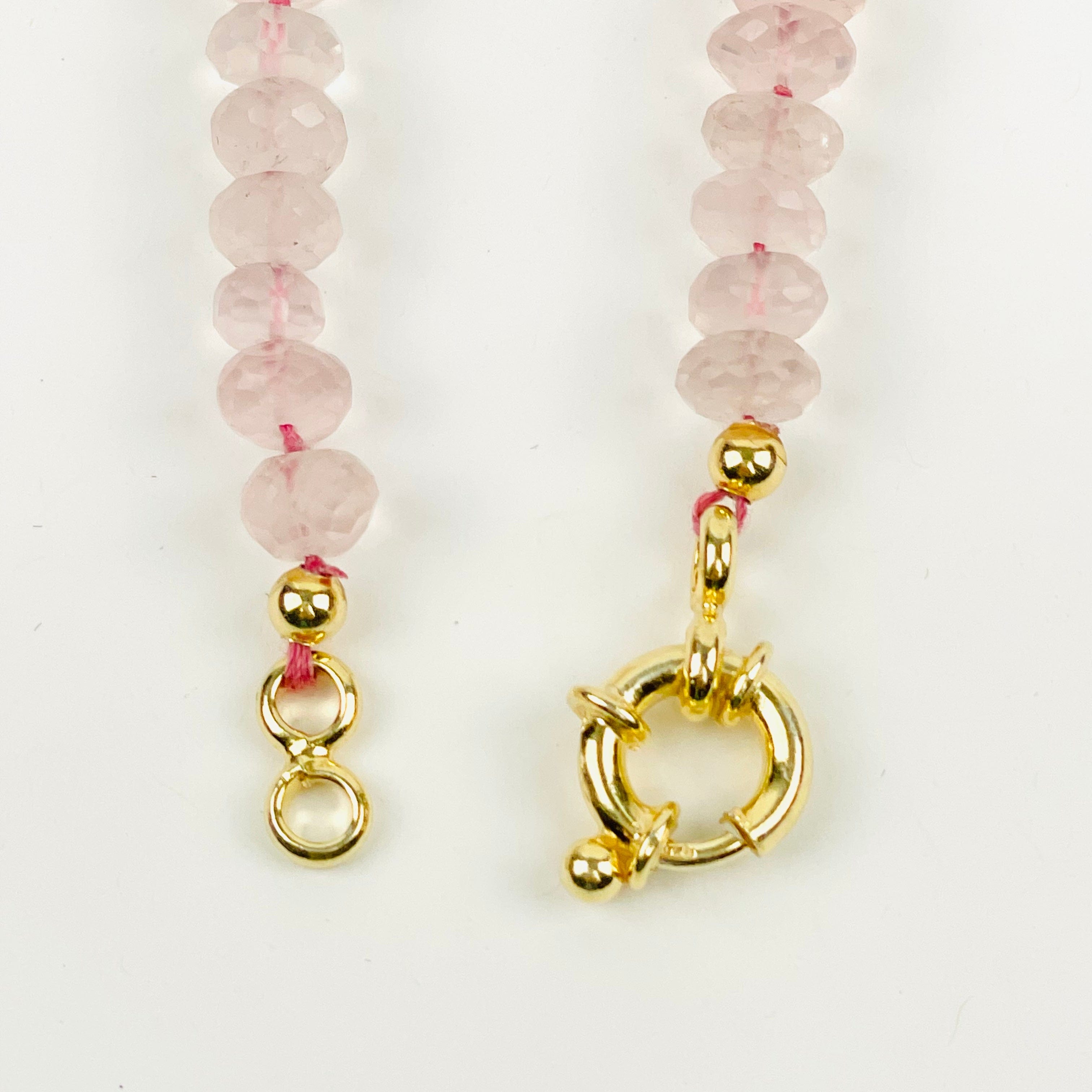 Rose Quartz Candy Necklace