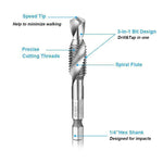 Domom® Metric Tap Drill Bits 6PCS (M3 - M10)