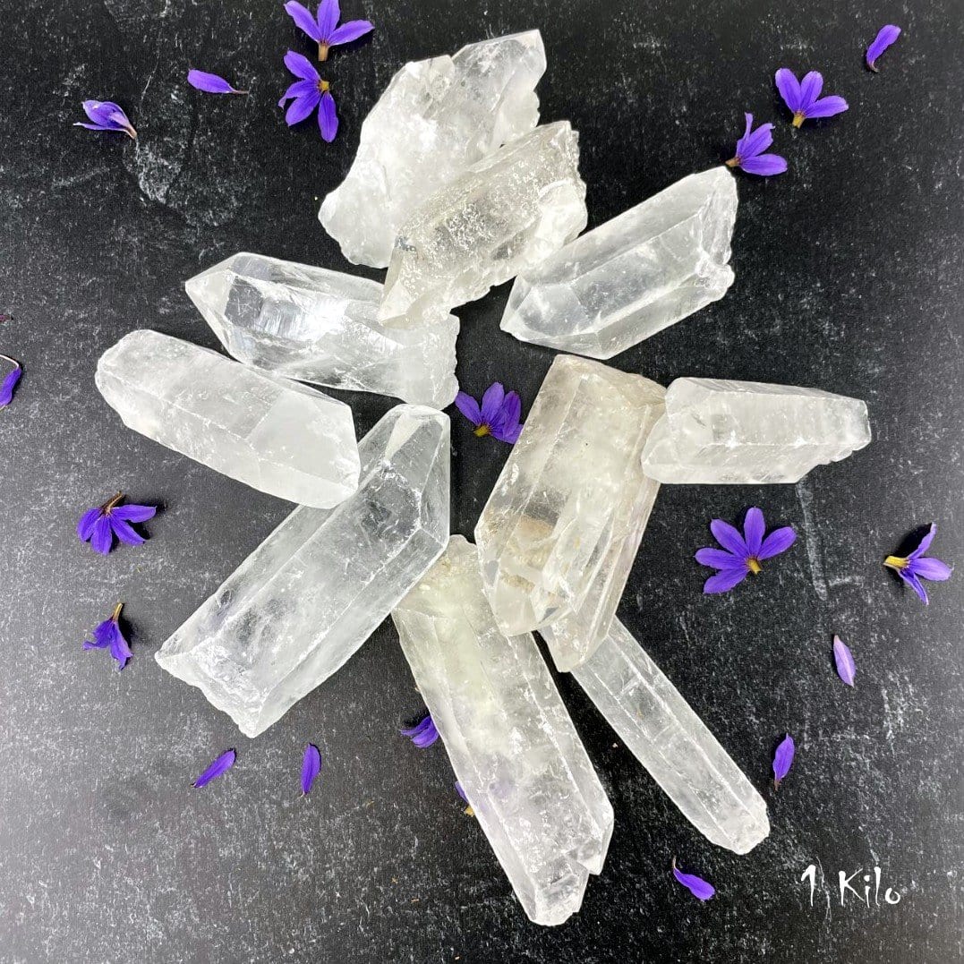 Crystal Point 8-12cm - 1 Kilogram Bag - Jewelry Making - Chakra Crystals