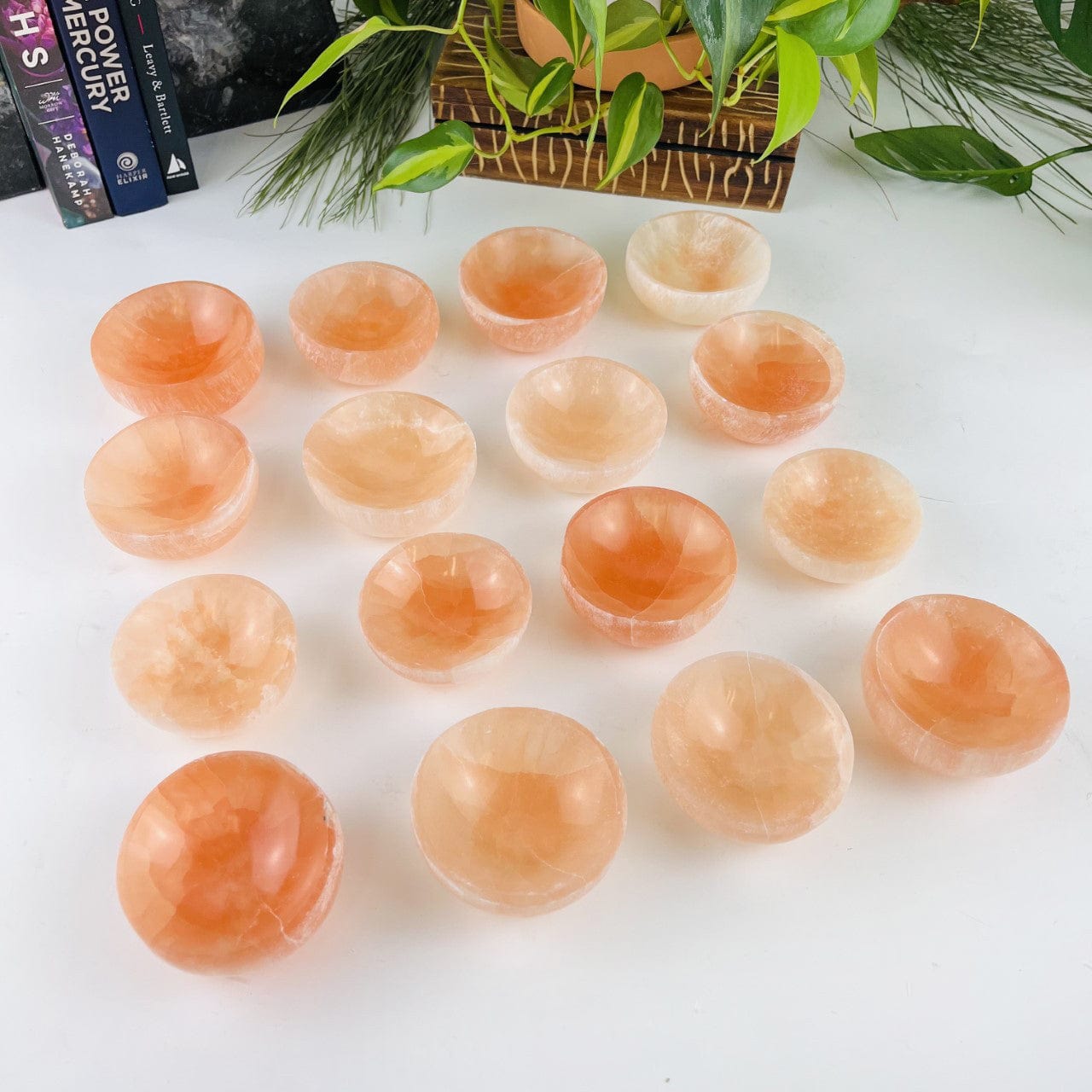 Orange Selenite Bowl - Halloween 6CM