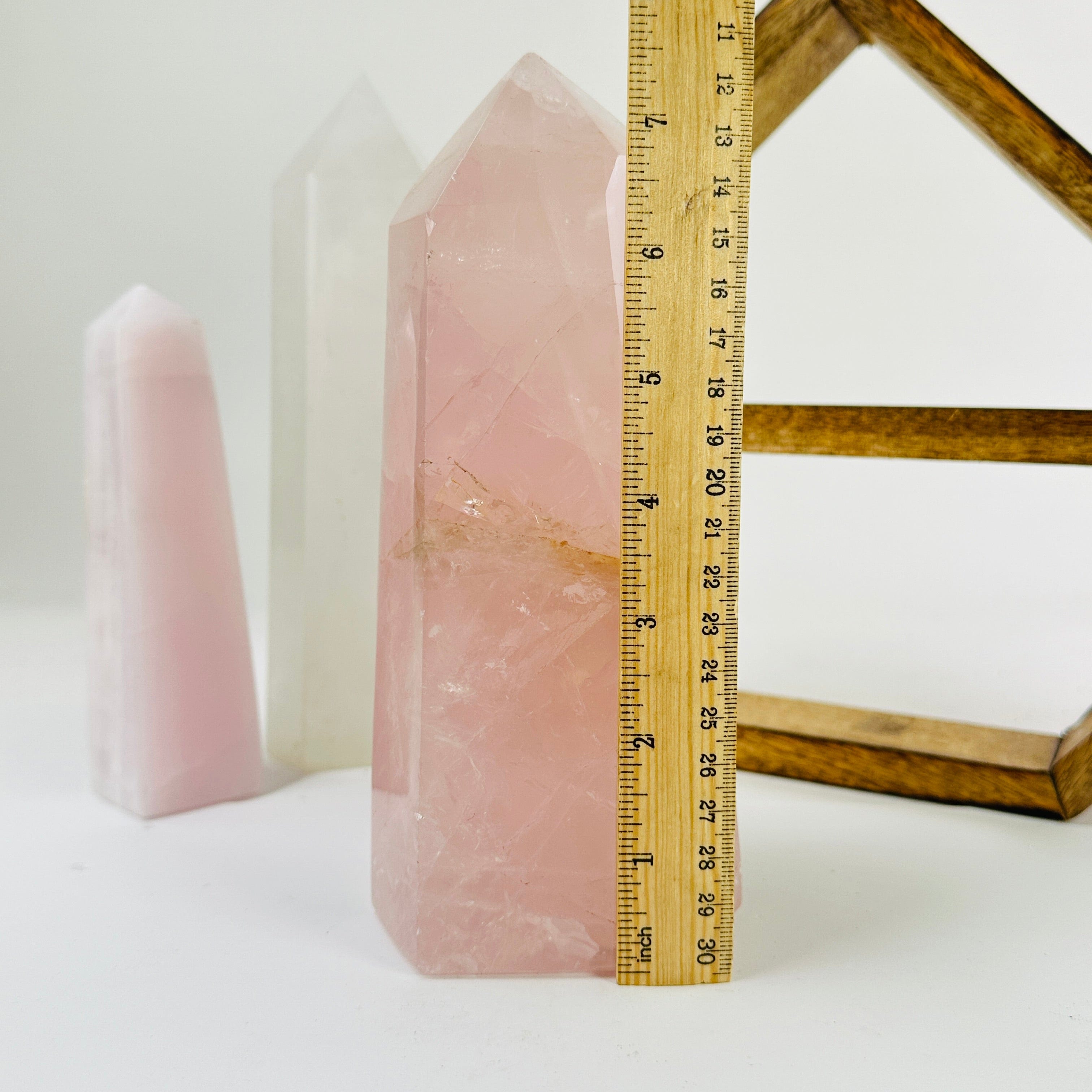 Large Rose Quartz Polished Crystal Point YOU CHOOSE