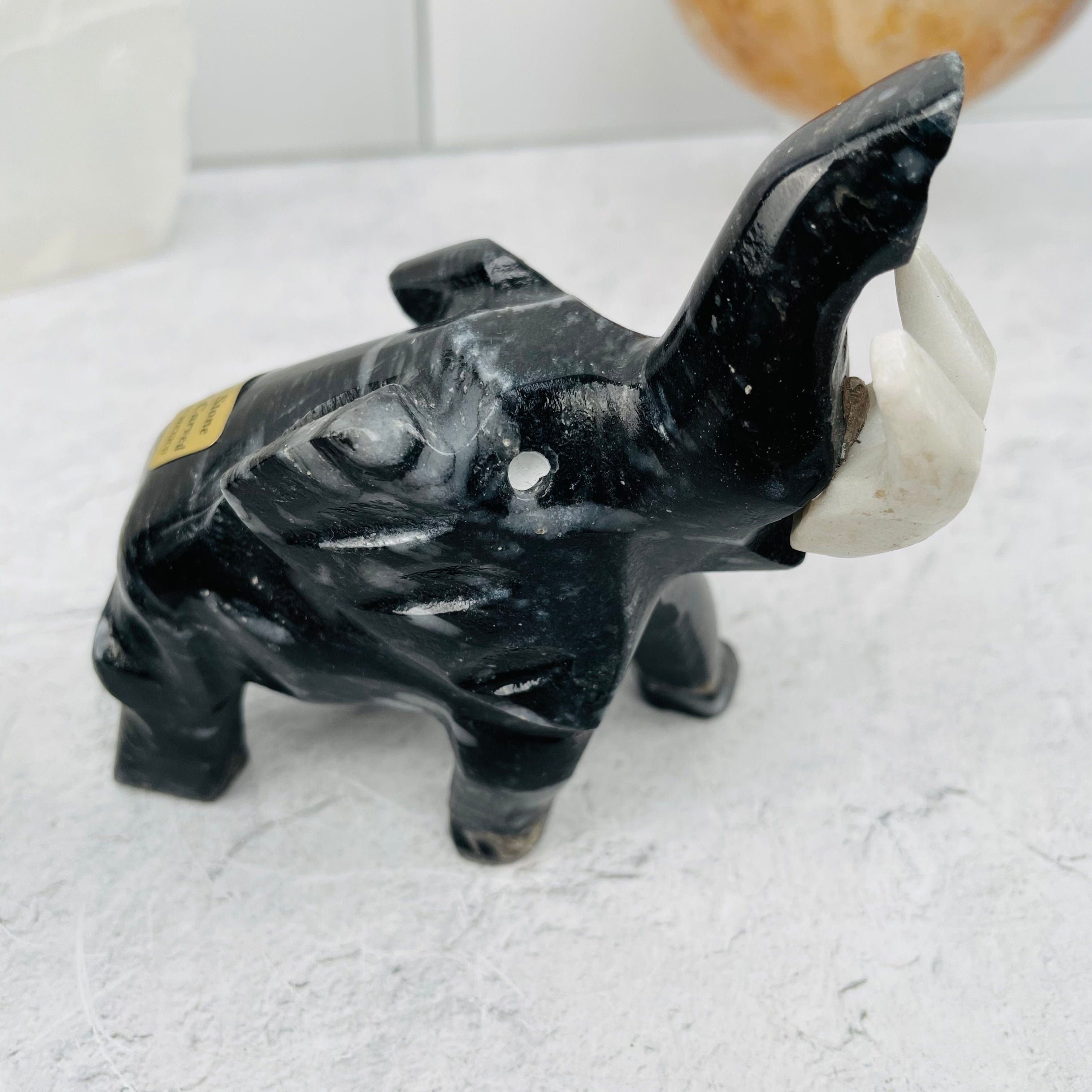 Mexican Black Onyx Elephants - You Get All - AS IS