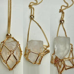 Crystal Stone Holder Necklace