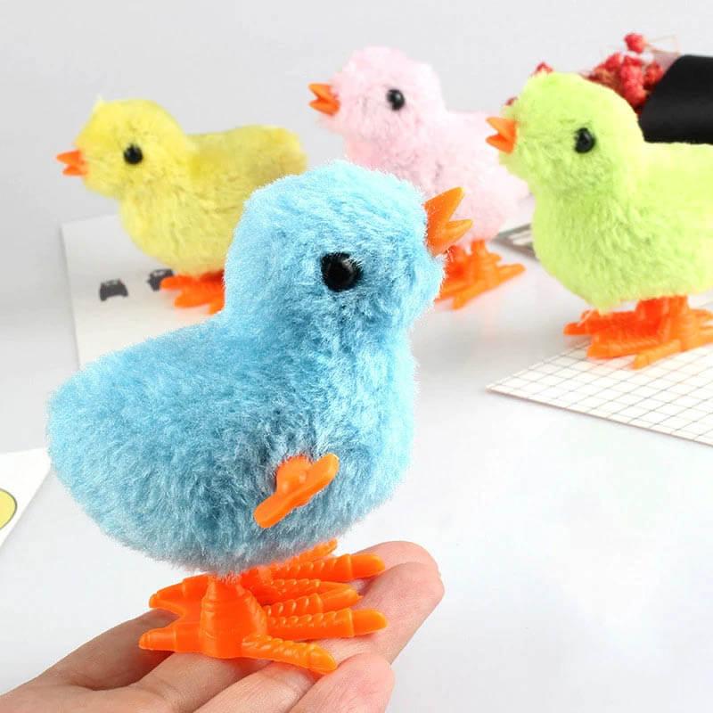 Simulation Plush Jumping Chick Toy (4PCS)