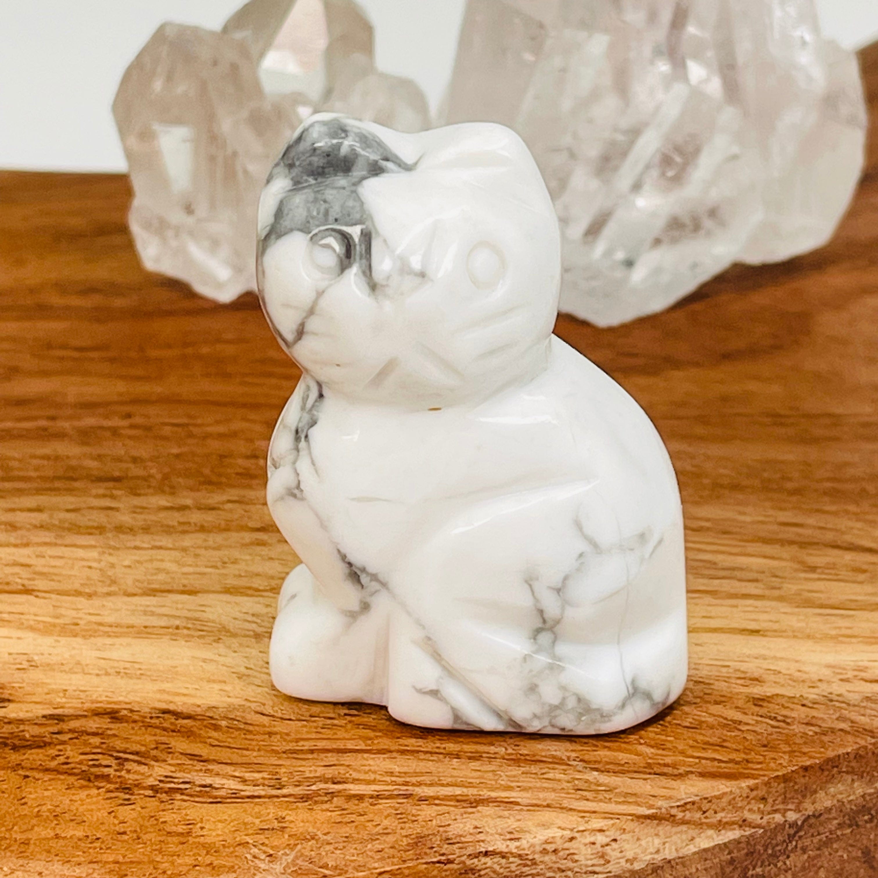 Crystal Cat Figurine