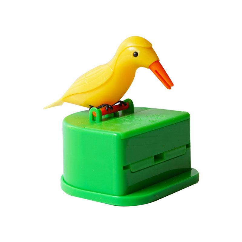 Creative Automatic Toothpick Box Cartoon Bird