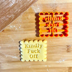 Cookie Molds With Fun and Phrases (4pcs/SET)