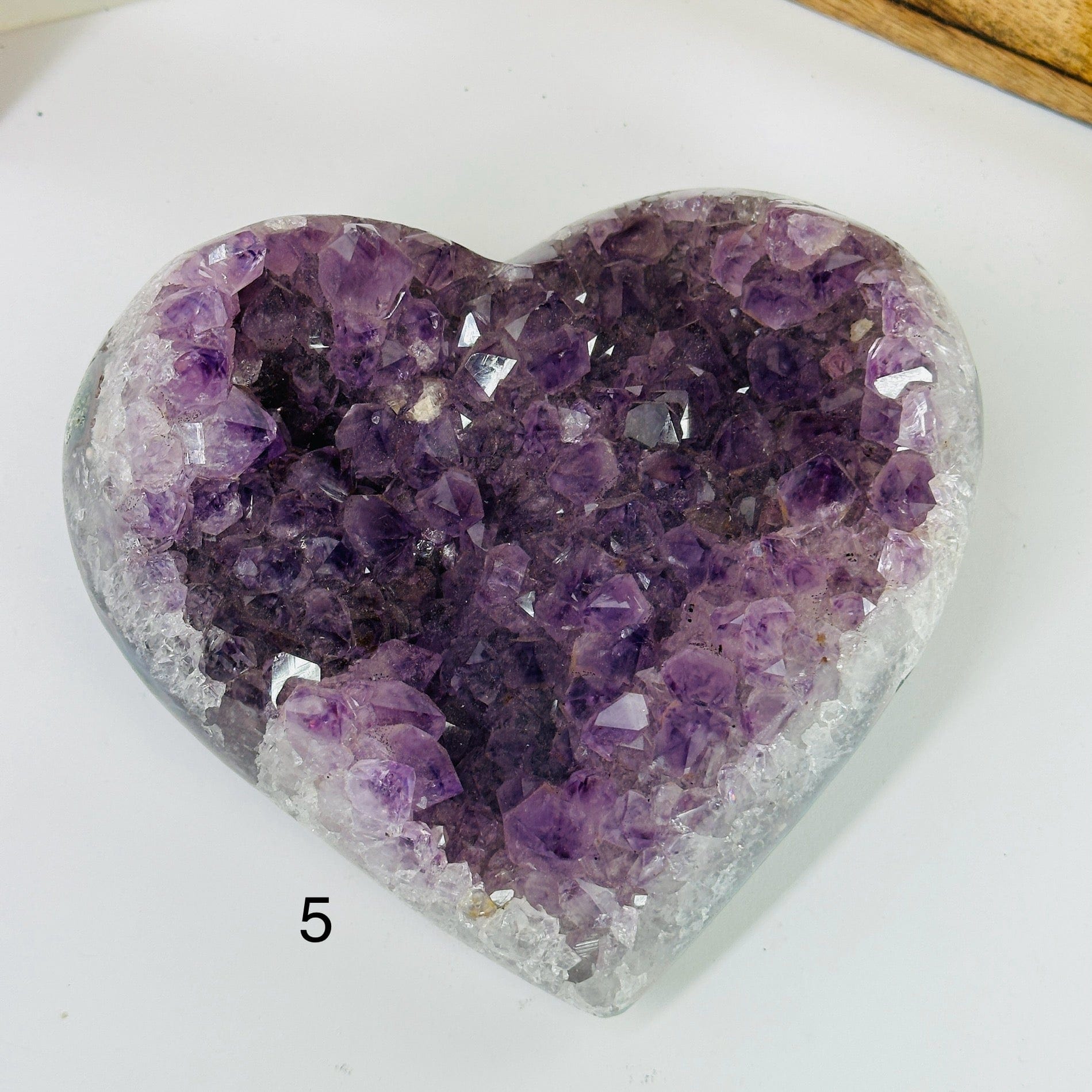 Amethyst Crystal Heart YOU CHOOSE Mother's Day Gift