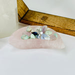 Rose Quartz Crystal Moon Bowl AS IS