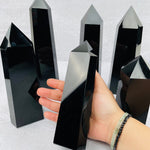 Black Obsidian Polished Points - By Weight