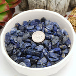 Blue Sodalite Tumbled Small Gemstones - 1 lb Bag Polished Stones