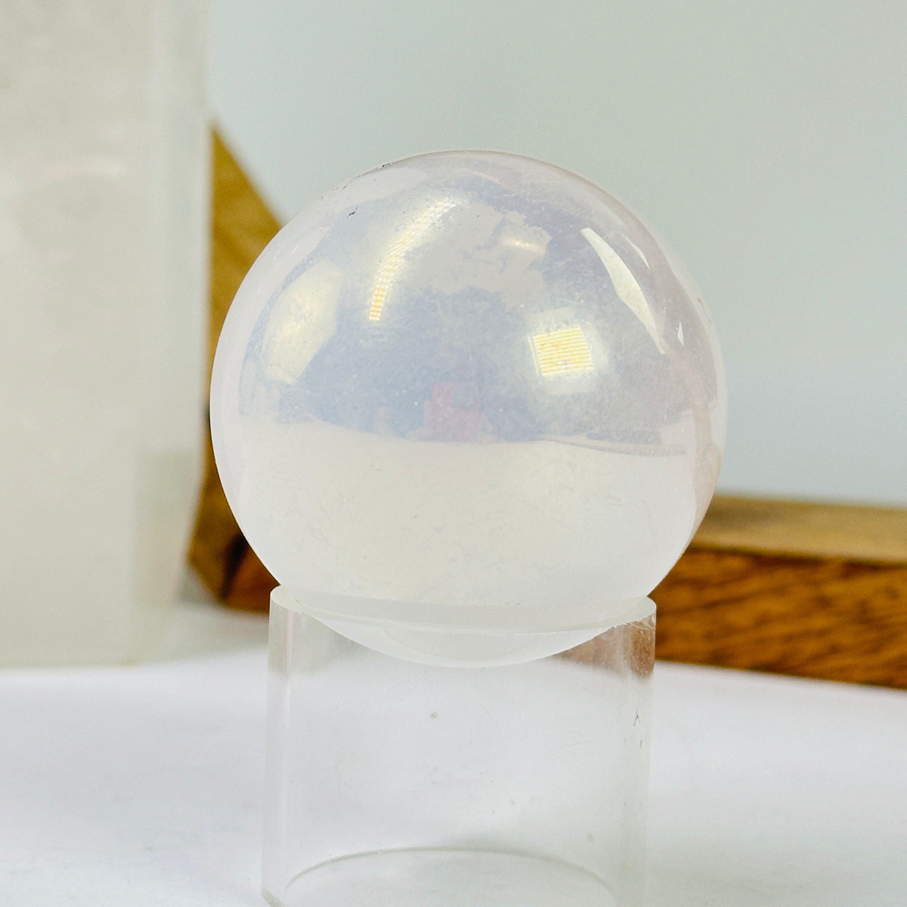 Angel Aura Crystal Quartz Sphere