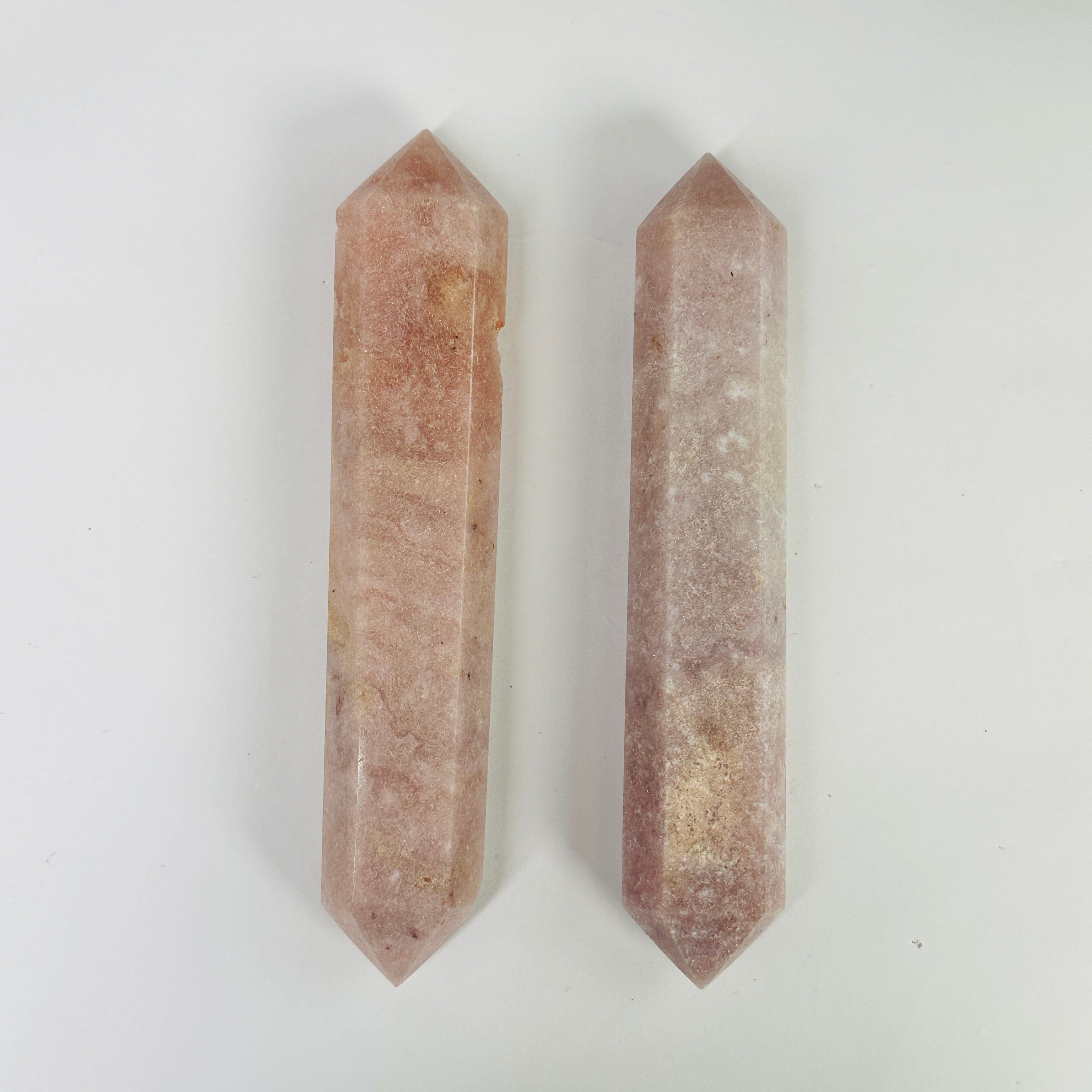 Pink Amethyst Crystal Two Point Wand YOU CHOOSE