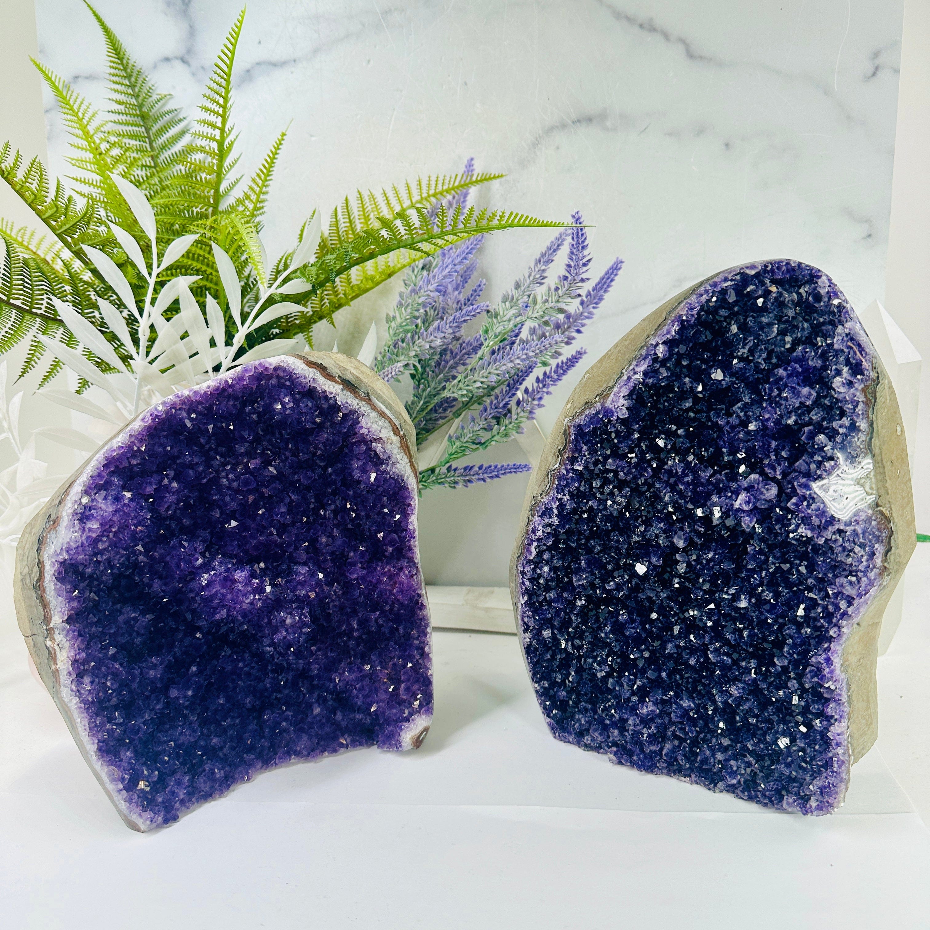 Amethyst Cluster - Crystal Cut Base - You Choose