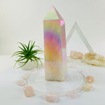 Angel Aura Rose Quartz Obelisk Crystal