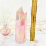 Angel Aura Rose Quartz Crystal with Natural Inclusions