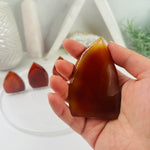 Carnelian Polished Freeform Cut Base - You Choose