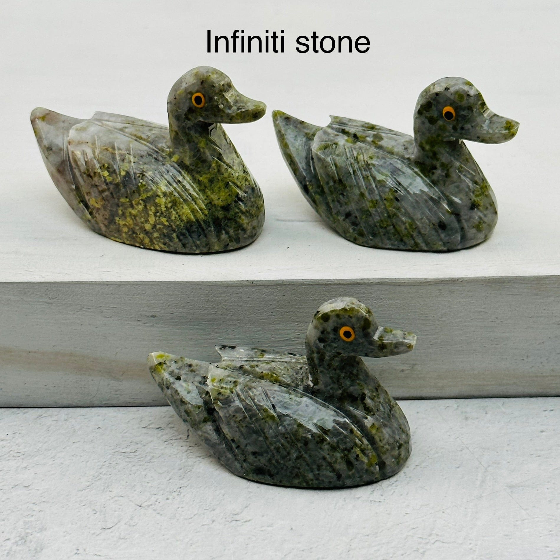 Carved Crystal Duck