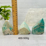 Amazonite Semi Polished Point - By Weight