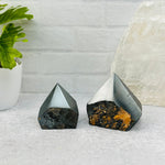 Hematite Semi-Polished Crystal Points - By Weight