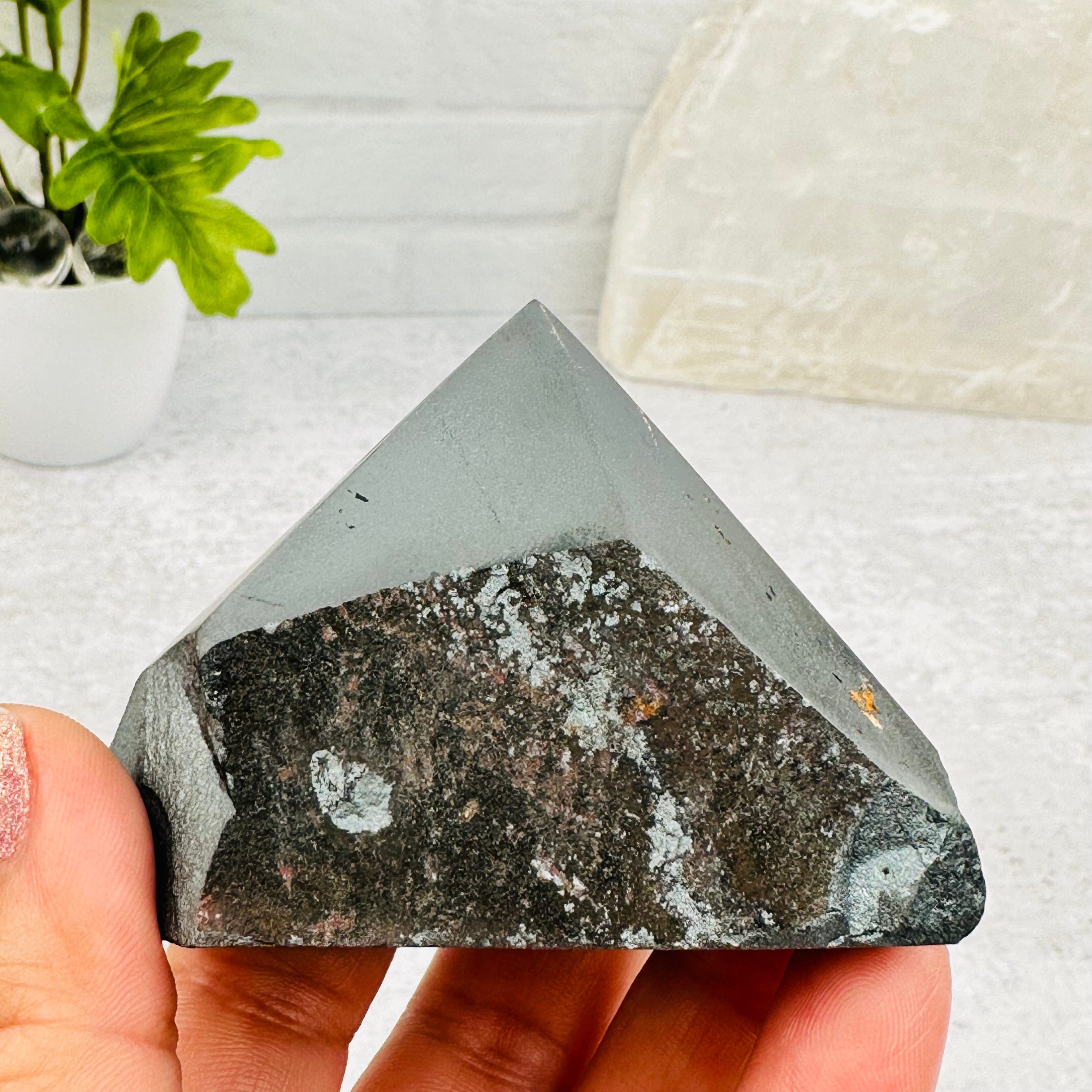 Hematite Semi-Polished Crystal Points - By Weight