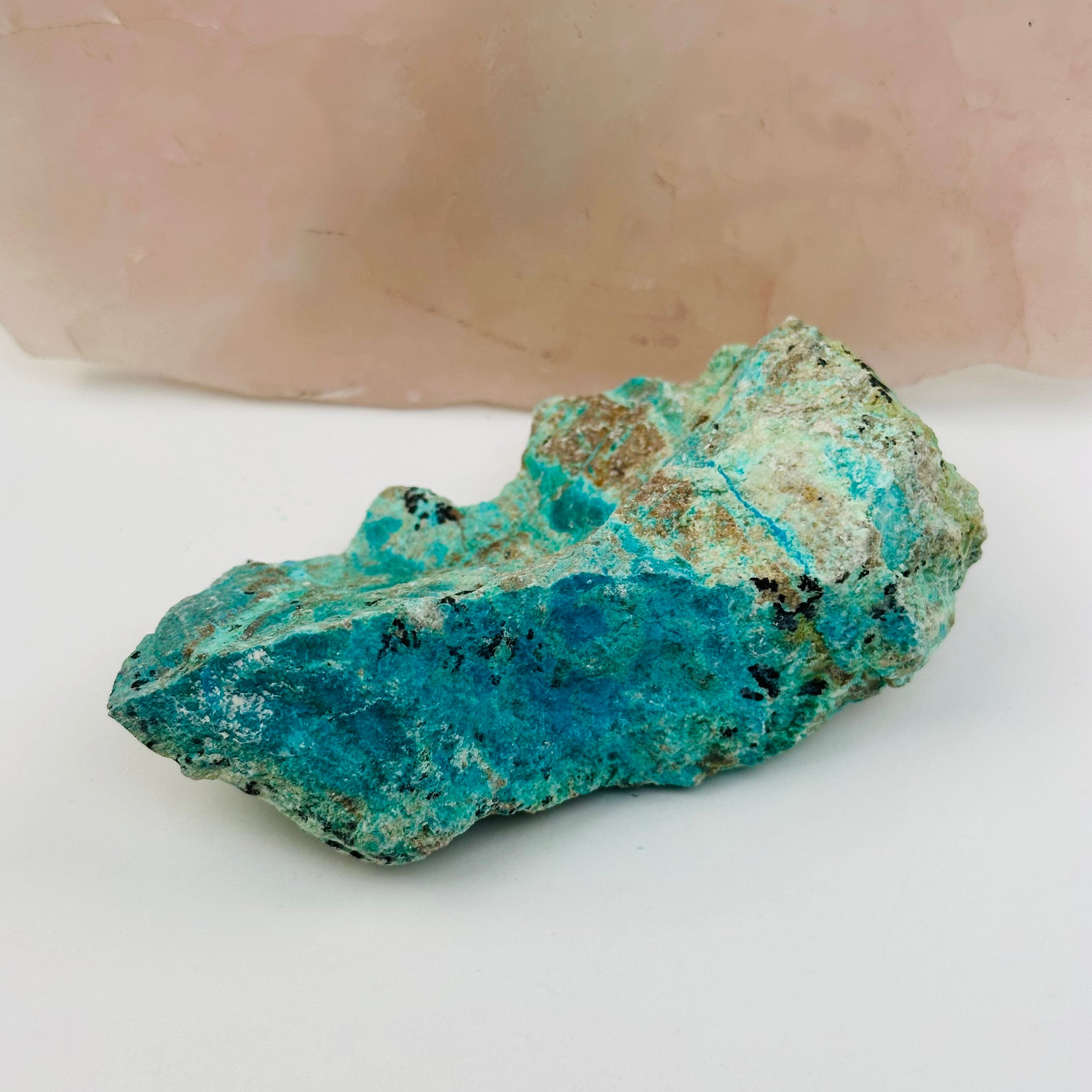 AAA Quality Rough Turquoise with Chrysocolla Crystal - Rare Find!