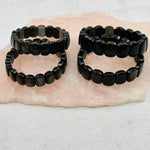 Sheen Obsidian Bracelets - Gold or Silver -