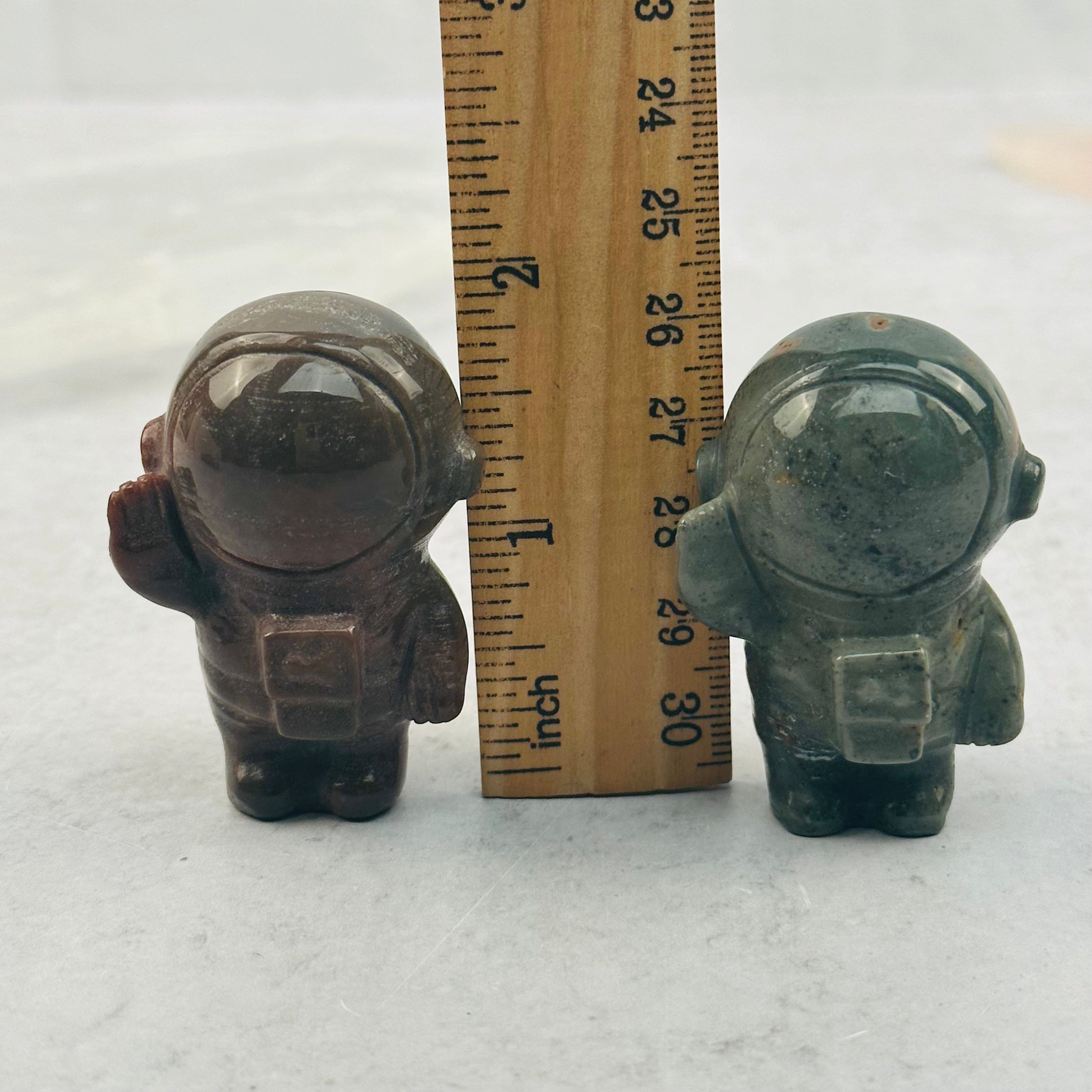 Polychrome Jasper Carved Astronaut