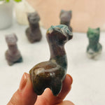 Carved Gemstone Alpaca - You Choose Stone -