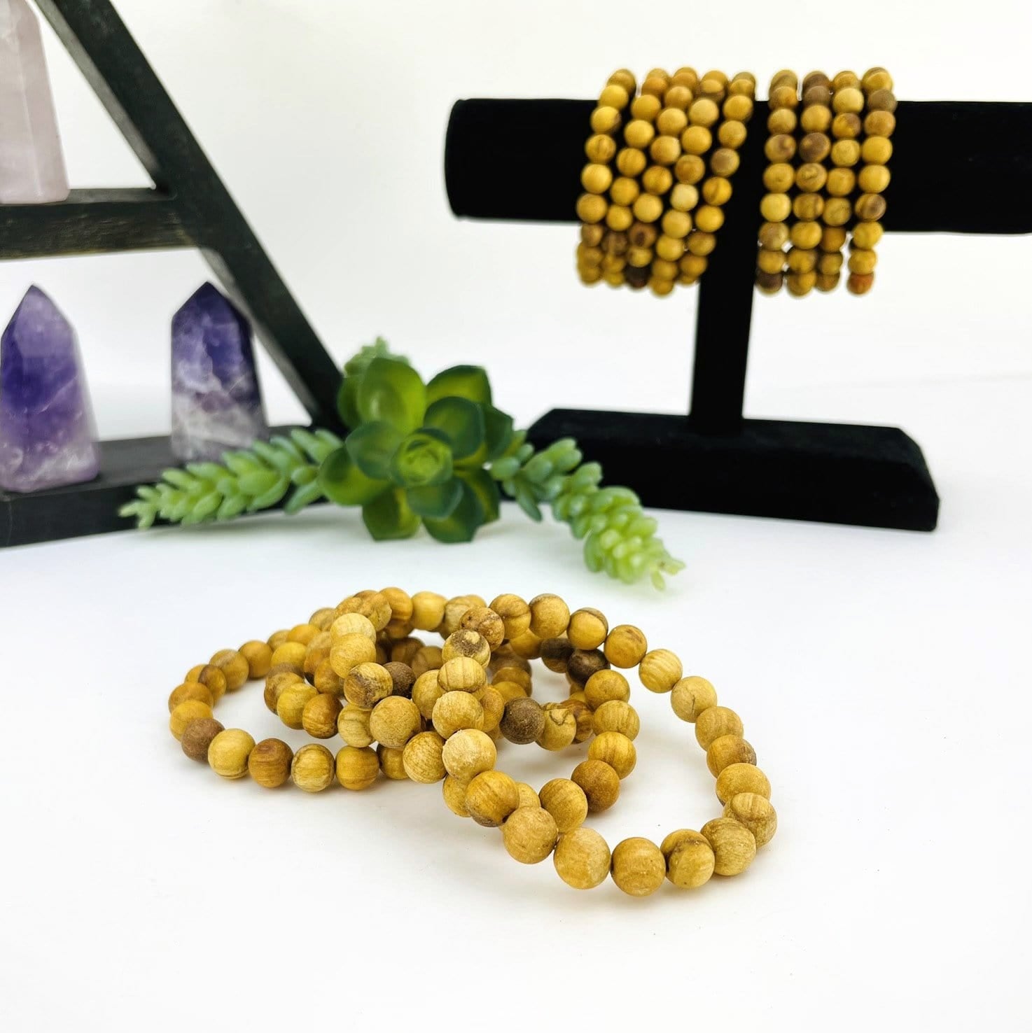 Palo Santo Round Bead Bracelets8mm Beads