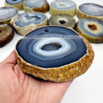 Agate Slice Pen Holder - Card Holder - Home Decor Crystals