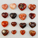 Carnelian Crystal Heart - CHOOSE WEIGHT