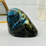 Carved Crystal Labradorite Butterfly Cut Base - You Choose -